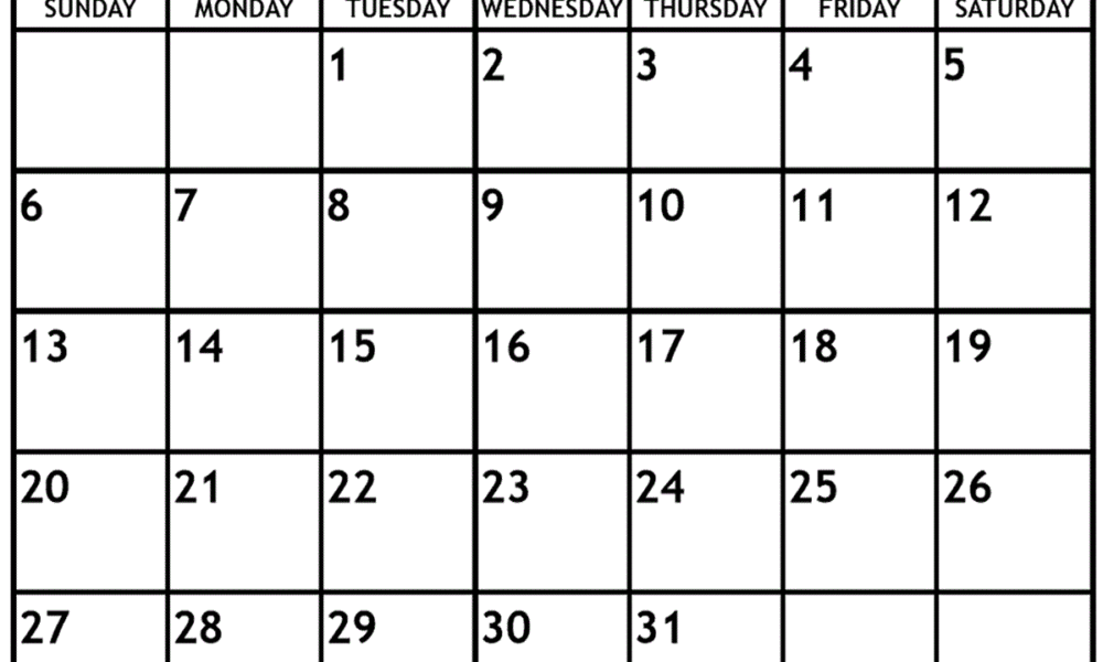 Printable July 2025 Calendar
