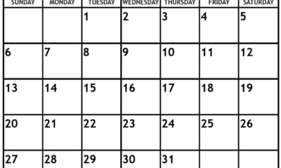 Printable July 2025 Calendar