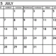 Printable July 2025 Calendar