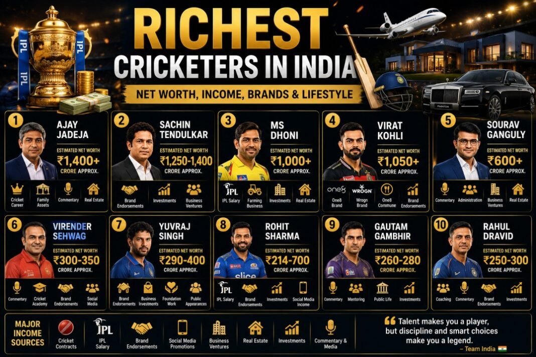 Richest Cricketers in India