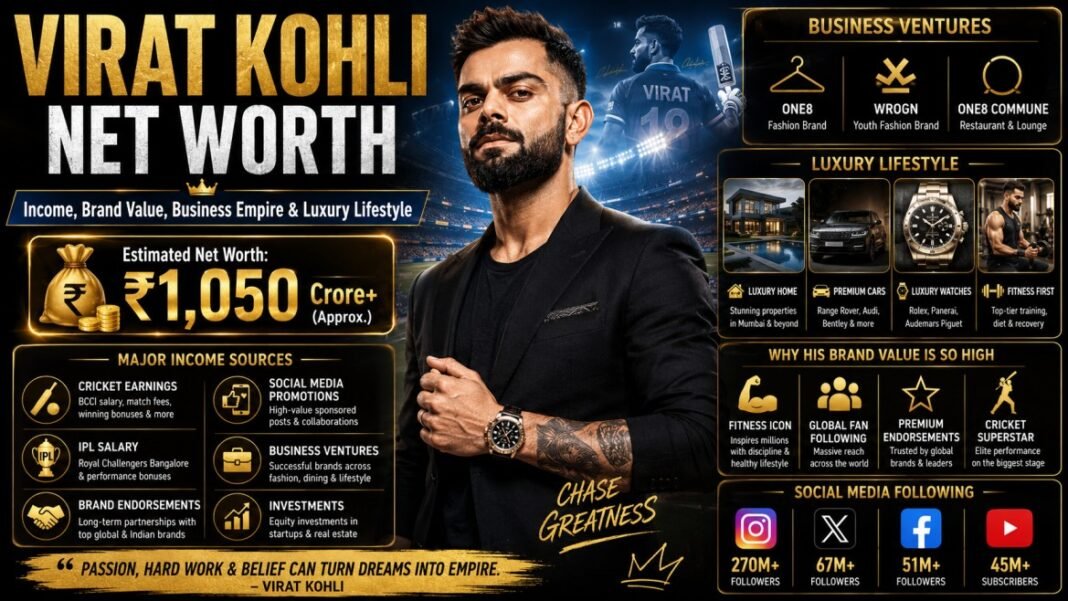 Virat Kohli Net Worth