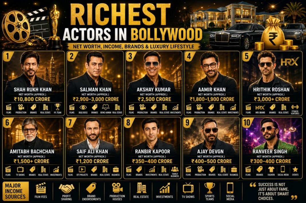 richest actors in Bollywood